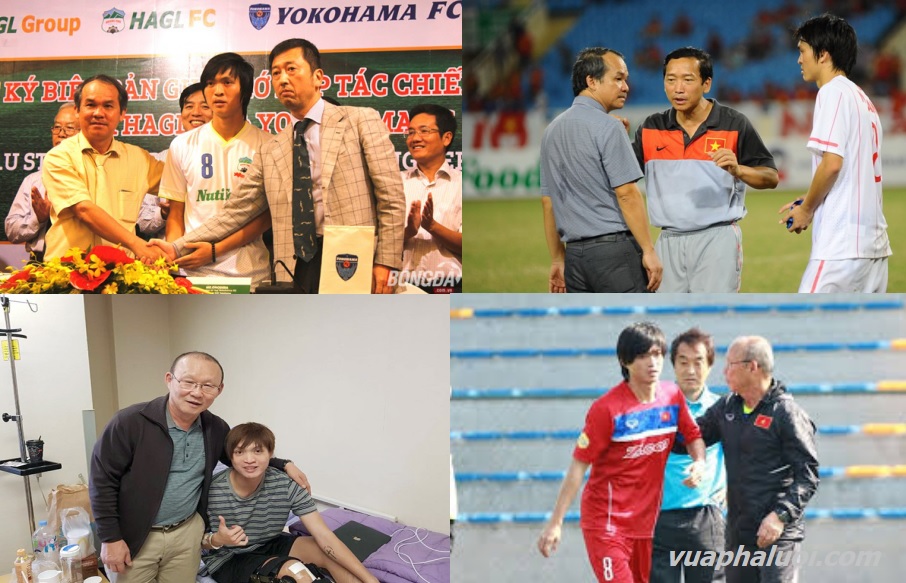 Bầu Đức, huấn luyện viên Park Hang Seo và Tuấn Anh
