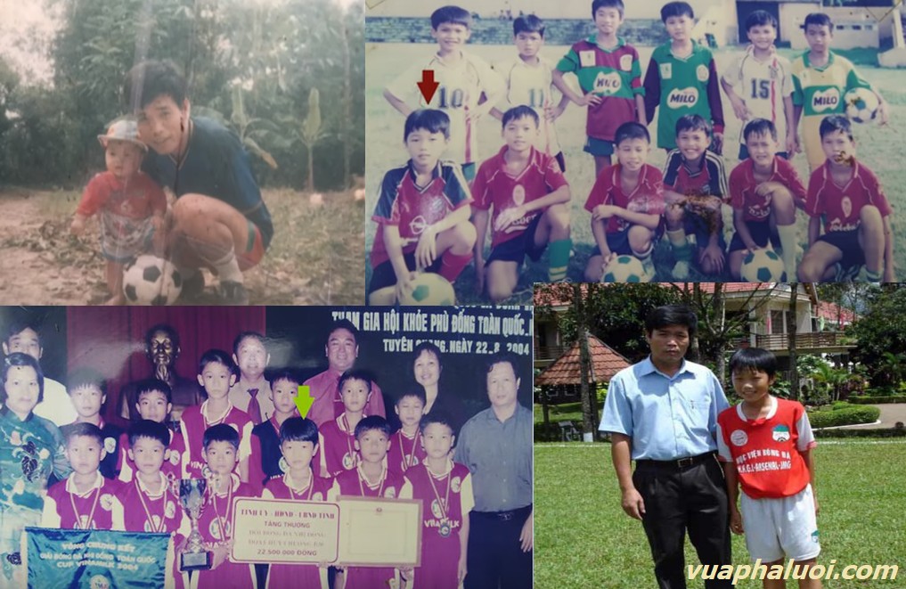 Thời thơ ấu của Lương Xuân Trường gắn liền với bóng đá